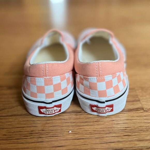 VANS: JUNIOR GIRLS CLASSIC CHECKERED SLIP-ON SNEAKER GYM SHOES-SIZE 5.5J - Picture 5 of 5